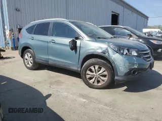 2012 Honda CR-V EX-L with VIN 2HKRM4H74CH608390, listed as a Copart auction lot 54158905 with 114,495 mi miles and Salvage Title. Bid and sale history available at DreamBid. Image 4.