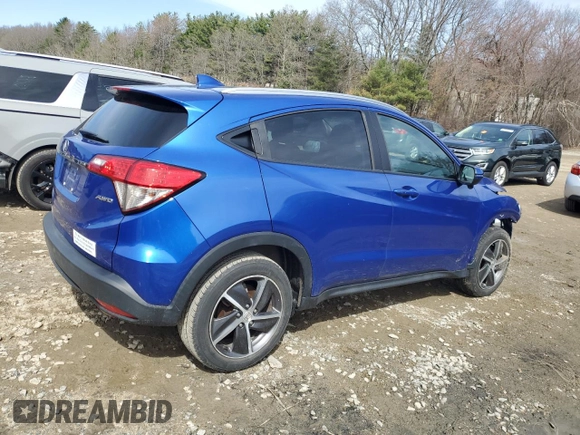 2021 Honda HR-V EX with VIN 3CZRU6H57MM720679, listed as a Copart auction lot 51839085 with 33,636 mi miles and Salvage Title. Bid and sale history available at carsss.com. Image 3.