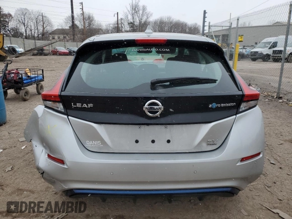 2020 Nissan LEAF SV Plus with VIN 1N4BZ1CP6LC301328, listed as a Copart auction lot 46263255 with 23,034 mi miles and Salvage Title. Bid and sale history available at DreamBid. Image 6.