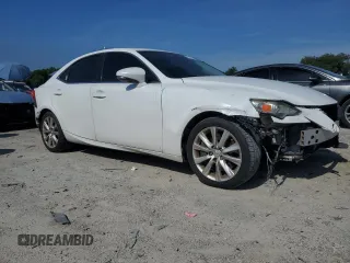 2016 Lexus IS 200t with VIN JTHBA1D2XG5015902, listed as a Copart auction lot 61238655 with 127,466 mi miles and Salvage title. Bid and sale history available at DreamBid. Image 4.