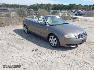 2005 Audi A4 1.8T with VIN WAUAC48H75K010658, listed as a IAAI auction lot 41840942 with 108,269 mi miles. Bid and sale history available at carsss.com. Image 1.