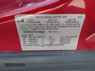2008 Cadillac SRX AWD with VIN 1GYEE637780138692, listed as a IAAI auction lot 41660350 with 173,934 mi miles. Bid and sale history available at carsss.com. Image 9.