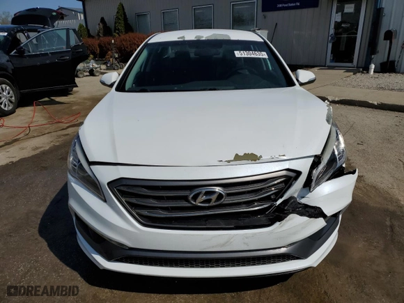 2016 Hyundai Sonata 2.4L Sport with VIN 5NPE34AF7GH267575, listed as a Copart auction lot 51304635 with 134,842 mi miles and Salvage Title. Bid and sale history available at carsss.com. Image 5.