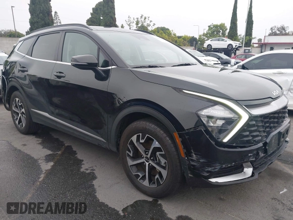 2023 Kia Sportage EX with VIN KNDPVCAG1P7043695, listed as a IAAI auction lot 42505834 with 16,192 mi miles and . Bid and sale history available at DreamBid. Image 1.