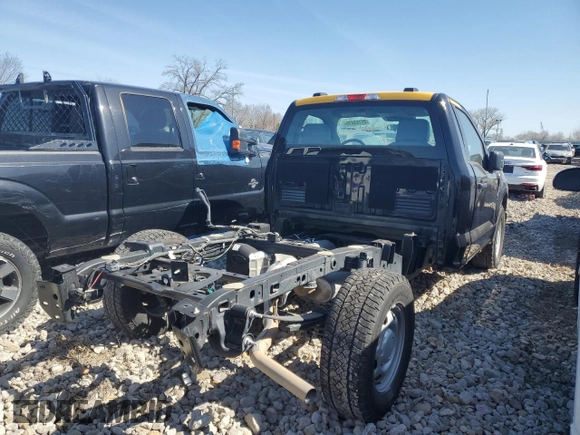 2023 Ford F-150 XL with VIN 1FTMF1CB8PKG03912, listed as a Copart auction lot 88153475 with 16,277 mi miles and Salvage Title. Bid and sale history available at carsss.com. Image 3.