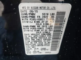 2016 Infiniti QX70 z VIN JN8CS1MW6GM750280, wystawiony jako IAAI lot #41588491 z przebiegiem 78 266 mil mil oraz . Historia ofert i sprzedaży dostępna na DreamBid. Obrazek 9.