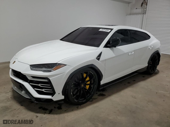 2019 Lamborghini Urus with VIN ZPBUA1ZL7KLA03750, listed as a Copart auction lot 75397654 with 0 mi miles and Salvage Title. Bid and sale history available at carsss.com. Image 1.