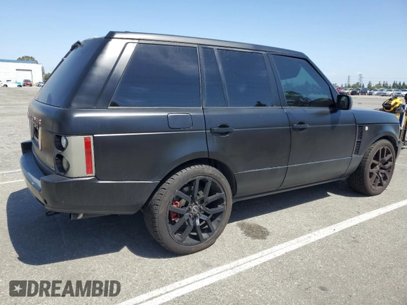 2008 Land Rover Range Rover SC with VIN SALMF13438A281942, listed as a Copart auction lot 57673775 with 140,476 mi miles and Salvage title. Bid and sale history available at DreamBid. Image 3.