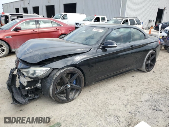 2015 BMW 4 Series 435i with VIN WBA3T3C59FP738972, listed as a Copart auction lot 50323265 with 131,982 mi miles and Salvage Title. Bid and sale history available at carsss.com. Image 1.