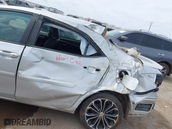 2016 Toyota Corolla L with VIN 5YFBURHE2GP465431, listed as a IAAI auction lot 41780567 with 190,566 mi miles and . Bid and sale history available at DreamBid. Image 6.