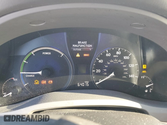 2011 Lexus RX 450h with VIN JTJZB1BA2B2405682, listed as a Copart auction lot 56355035 with 64,015 mi miles and Salvage title. Bid and sale history available at DreamBid. Image 9.