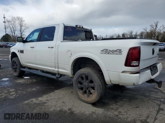 2018 Ram 2500 Laramie with VIN 3C6UR5FL0JG109472, listed as a Copart auction lot 46353435 with 102,773 mi miles and Salvage title. Bid and sale history available at DreamBid. Image 2.