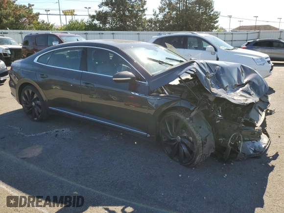 2019 Volkswagen Arteon SEL R-Line with VIN WVWSR7AN2KE028311, listed as a Copart auction lot 75924464 with 23,171 mi miles and Salvage title. Bid and sale history available at DreamBid. Image 4.