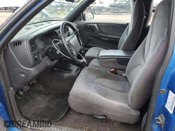 1999 Dodge Dakota SLT with VIN 1B7GL22X6XS298290, listed as a Copart auction lot 88682545 with 176,280 mi miles and Salvage Title. Bid and sale history available at carsss.com. Image 7.
