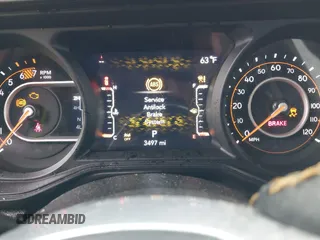 2025 Jeep Wrangler Sahara with VIN 1C4PJXEN6SW526206, listed as a IAAI auction lot 41610649 with 3,497 mi miles and . Bid and sale history available at DreamBid. Image 7.