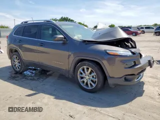 2018 Jeep Cherokee Limited z VIN 1C4PJLDX4JD556701, wystawiony jako Copart lot #58723505 z przebiegiem Nie podano mil oraz Szkoda całkowita • Salvage title. Historia ofert i sprzedaży dostępna na DreamBid. Obrazek 4.