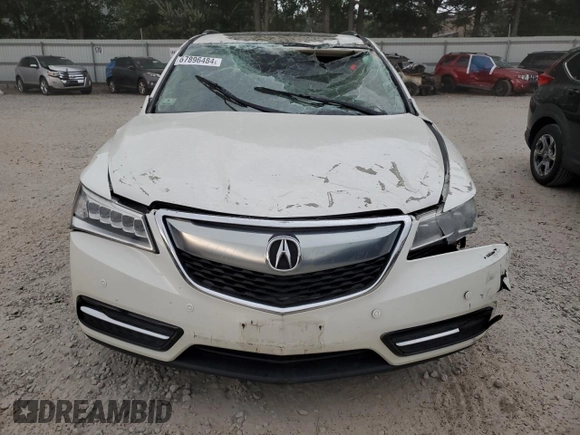 2015 Acura MDX Advance/Entertainment Pkg with VIN 5FRYD4H8XFB031323, listed as a Copart auction lot 67896484 with 0 mi miles and Non Repairable. Bid and sale history available at carsss.com. Image 5.