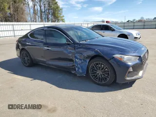 2019 Genesis G70 Advanced with VIN KMTG34LA4KU012313, listed as a Copart auction lot 47349625 with 158,507 mi miles and Salvage title. Bid and sale history available at DreamBid. Image 4.