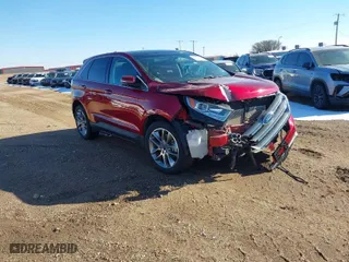 2016 Ford Edge Titanium with VIN 2FMPK4K84GBB44576, listed as a IAAI auction lot 41292143 with 144,604 mi miles. Bid and sale history available at carsss.com. Image 1.