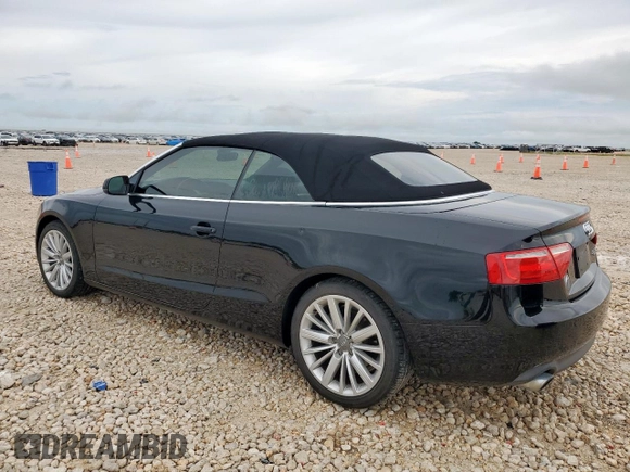 2012 Audi A5 Premium with VIN WAUCFAFH3CN009049, listed as a Copart auction lot 60426355 with 65,272 mi miles and Clean title. Bid and sale history available at DreamBid. Image 2.
