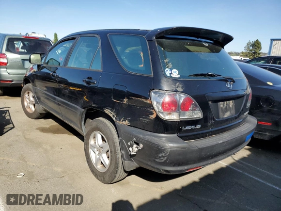 2001 Lexus RX 300 with VIN JTJHF10U110206873, listed as a Copart auction lot 53180474 with 0 mi miles and Salvage Title. Bid and sale history available at carsss.com. Image 2.