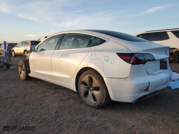 2020 Tesla Model 3 Standard Range Plus with VIN 5YJ3E1EA7LF659141, listed as a Copart auction lot 85329614 with NaN miles and Salvage Title. Bid and sale history available at carsss.com. Image 2.