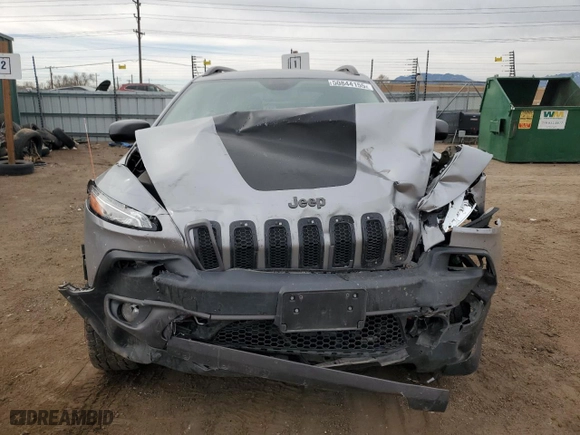 2016 Jeep Cherokee Trailhawk with VIN 1C4PJMBS4GW205443, listed as a Copart auction lot 50844155 with 67,856 mi miles and Salvage Title. Bid and sale history available at carsss.com. Image 5.