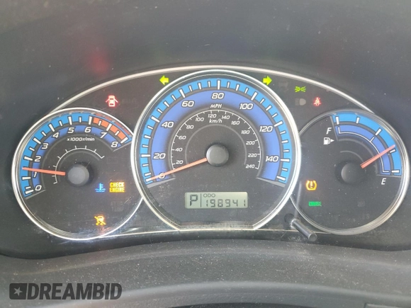 2009 Subaru Forester X with VIN JF2SH63679H729665, listed as a Copart auction lot 59606545 with 198,941 mi miles and Salvage title. Bid and sale history available at DreamBid. Image 9.