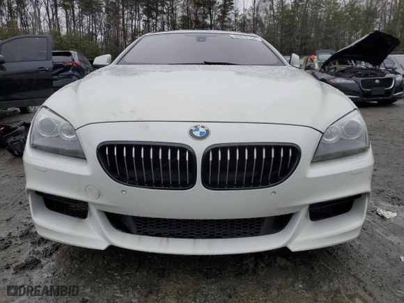 2013 BMW 6 Series 640i with VIN WBA6A0C55DDZ03819, listed as a Copart auction lot 85010154 with 129,968 mi miles and Salvage Title. Bid and sale history available at carsss.com. Image 5.