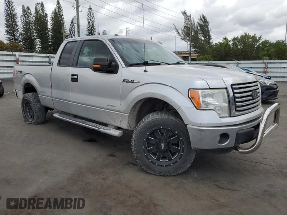 2011 Ford F-150 XL with VIN 1FTFX1ET5BFC23598, listed as a Copart auction lot 50999125 with 207,683 mi miles and Salvage Title. Bid and sale history available at carsss.com. Image 4.