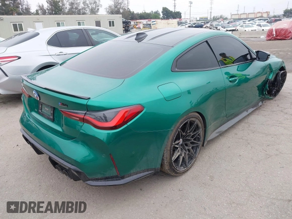 2023 BMW M4 Competition xDrive z VIN WBS43AZ05PCL26010, wystawiony jako IAAI lot #42153303 z przebiegiem 19 839 mil mil oraz . Historia ofert i sprzedaży dostępna na DreamBid. Obrazek 4.