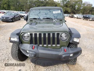 2022 Jeep Wrangler Unlimited Rubicon with VIN 1C4HJXFN1NW176037, listed as a Copart auction lot 44835045 with 36,043 mi miles and Salvage title. Bid and sale history available at DreamBid. Image 5.