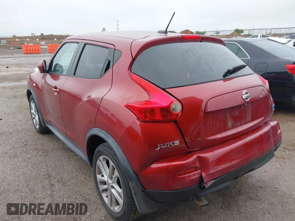 2013 Nissan Juke SV with VIN JN8AF5MR5DT209428, listed as a IAAI auction lot 41964212 with 117,469 mi miles and . Bid and sale history available at carsss.com. Image 3.
