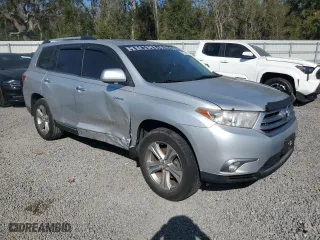 2012 Toyota Highlander Limited with VIN 5TDYK3EH4CS068607, listed as a Copart auction lot 45271435 with 128,674 mi miles and Salvage Title. Bid and sale history available at carsss.com. Image 4.