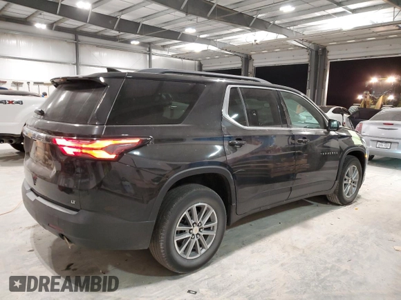 2022 Chevrolet Traverse LT Leather with VIN 1GNERHKW4NJ144901, listed as a Copart auction lot 84525264 with 59,525 mi miles and Salvage Title. Bid and sale history available at carsss.com. Image 3.