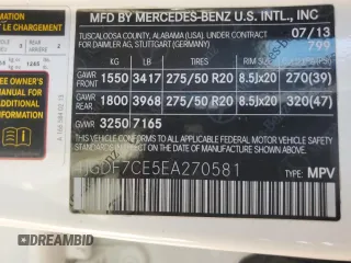 2014 Mercedes-Benz GL 450 z VIN 4JGDF7CE5EA270581, wystawiony jako Copart lot #48489035 z przebiegiem 131 599 mil mil oraz Czysty tytuł • Clean title. Historia ofert i sprzedaży dostępna na DreamBid. Obrazek 13.