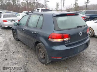 2012 Volkswagen Golf with VIN WVWDB7AJ4CW308026, listed as a IAAI auction lot 41553950 with 151,000 mi miles. Bid and sale history available at carsss.com. Image 3.
