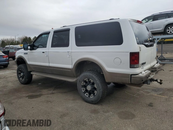 2003 Ford Excursion Eddie Bauer z VIN 1FMNU45S03EB44047, wystawiony jako Copart lot #47495395 z przebiegiem 178 415 mil mil oraz Szkoda całkowita • Salvage title. Historia ofert i sprzedaży dostępna na DreamBid. Obrazek 2.