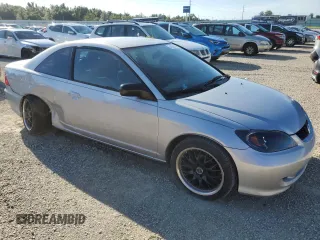 2005 Honda Civic LX with VIN 1HGEM21565L035293, listed as a Copart auction lot 74350794 with 197,536 mi miles and Salvage Title. Bid and sale history available at DreamBid. Image 4.