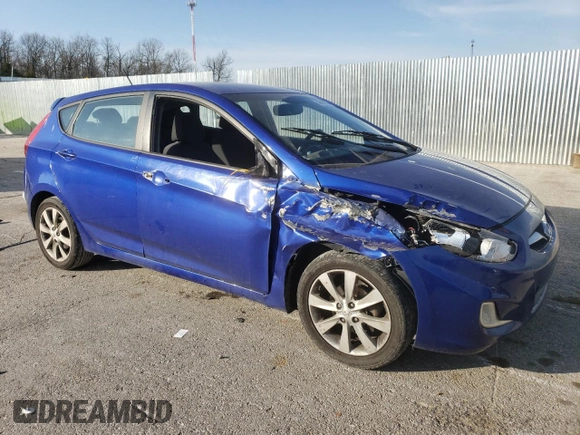 2012 Hyundai Accent SE with VIN KMHCU5AE7CU027245, listed as a Copart auction lot 50604895 with 153,842 mi miles and Clean title. Bid and sale history available at DreamBid. Image 4.