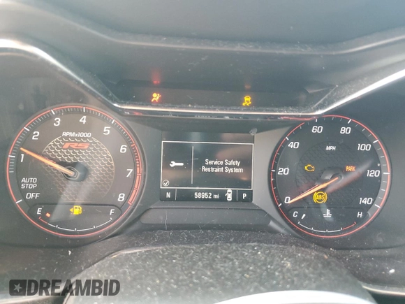 2021 Chevrolet TrailBlazer RS with VIN KL79MTSL9MB076005, listed as a Copart auction lot 68486553 with 58,952 mi miles. Bid and sale history available at carsss.com. Image 9.