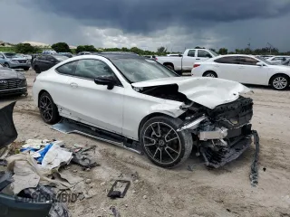 2021 Mercedes-Benz C 300 z VIN W1KWJ8DB2MG095181, wystawiony jako Copart lot #62876523 z przebiegiem 13 463 mil mil oraz Szkoda całkowita • Salvage title. Historia ofert i sprzedaży dostępna na DreamBid. Obrazek 4.