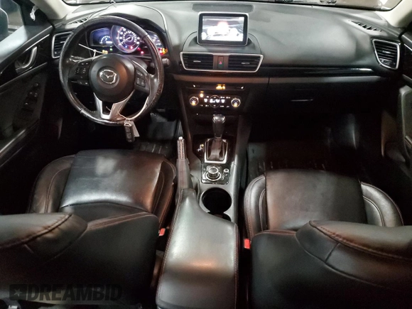 2015 Mazda 3 i Grand Touring with VIN JM1BM1W76F1230944, listed as a Copart auction lot 43342925 with 156,866 mi miles and Salvage Title. Bid and sale history available at DreamBid. Image 8.