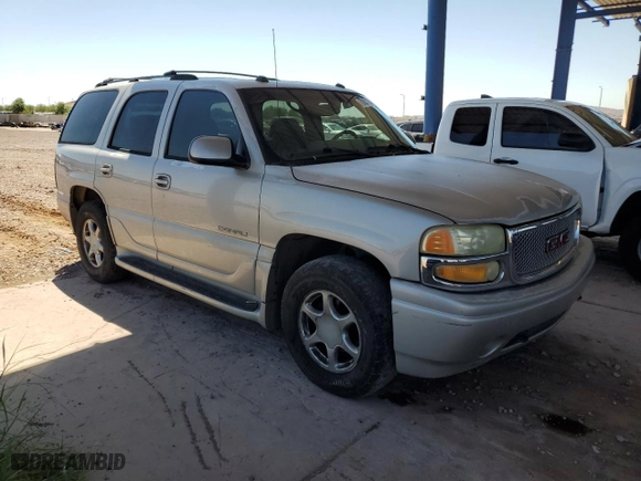 2004 GMC Yukon Denali with VIN 1GKEK63U64J250395, listed as a Copart auction lot 70002764 with 166,928 mi miles and Salvage Title. Bid and sale history available at carsss.com. Image 4.