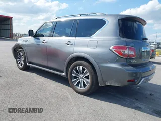 2018 Nissan Armada SL with VIN JN8AY2NC5J9557774, listed as a IAAI auction lot 40205321 with 100,123 mi miles and . Bid and sale history available at DreamBid. Image 3.