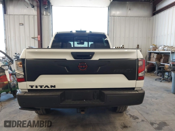 2024 Nissan Titan Pro-4X with VIN 1N6AA1ED0RN112314, listed as a IAAI auction lot 42465520 with 8,711 mi miles and . Bid and sale history available at DreamBid. Image 17.