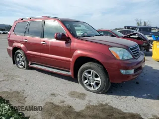 2008 Lexus GX with VIN JTJBT20X680157761, listed as a Copart auction lot 44955494 with 147,282 mi miles and Clean Title. Bid and sale history available at carsss.com. Image 4.
