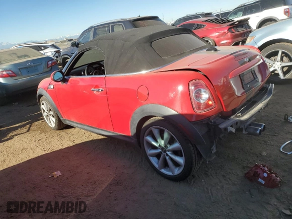 2013 MINI Roadster S z VIN WMWSY3C53DT566214, wystawiony jako Copart lot #83463854 z przebiegiem 69 877 mil mil oraz Szkoda całkowita • Salvage title. Historia ofert i sprzedaży dostępna na DreamBid. Obrazek 2.