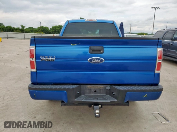 2010 Ford F-150 XL with VIN 1FTEX1CW4AFA85382, listed as a Copart auction lot 58778855 with 190,860 mi miles and Salvage title. Bid and sale history available at DreamBid. Image 6.