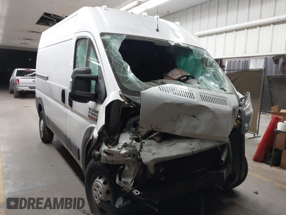 2019 Ram ProMaster Cargo with VIN 3C6TRVBG5KE549723, listed as a IAAI auction lot 41034244 with Not Provided miles and . Bid and sale history available at carsss.com. Image 1.
